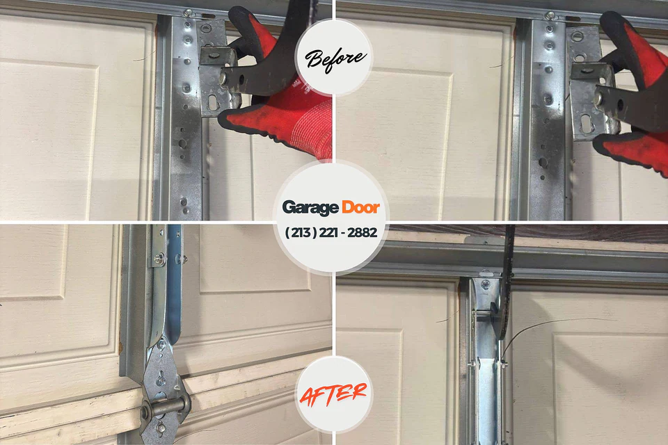 Before and after: garage door repair Heathrow, FL